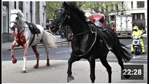 "Symbolism Unveiled: The Meaning Behind Bloody Horses Running Free in London!"