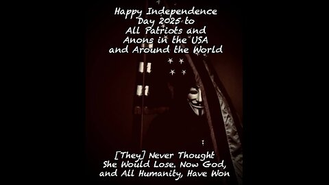 HAPPY INDEPENDENCE DAY AMERICA!!! LET'S FINISH THIS!!!!