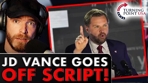 INCREDIBLE MOMENT: JD Vance Goes OFF SCRIPT At Turning Point Event!!