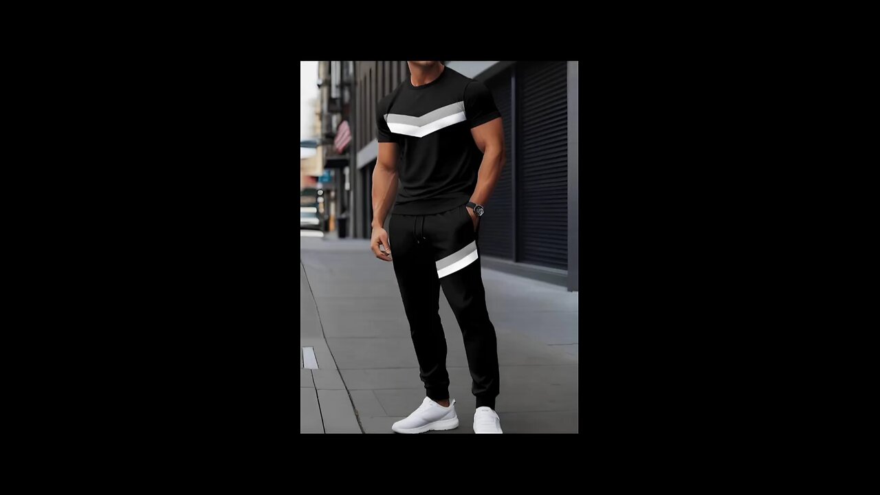 Men's Micro Fabric Plain Track Suit - 2 Pcs Set (Shirt & Trouser) in Black