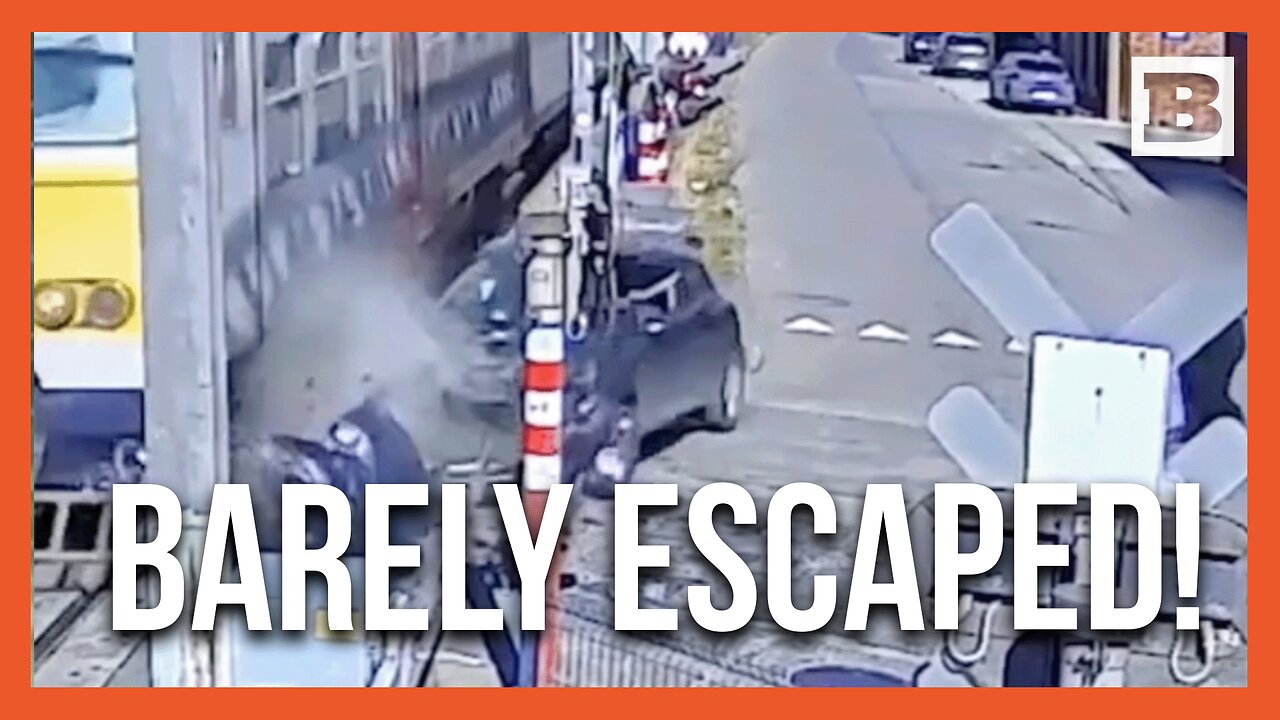 Close Call: Passengers Barely Escape as Train Crashes into Vehicle