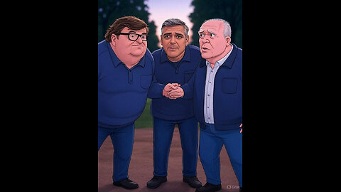 Michael Moore. George Clooney. John Brennan, aka Fatty, Batty. and Twatty