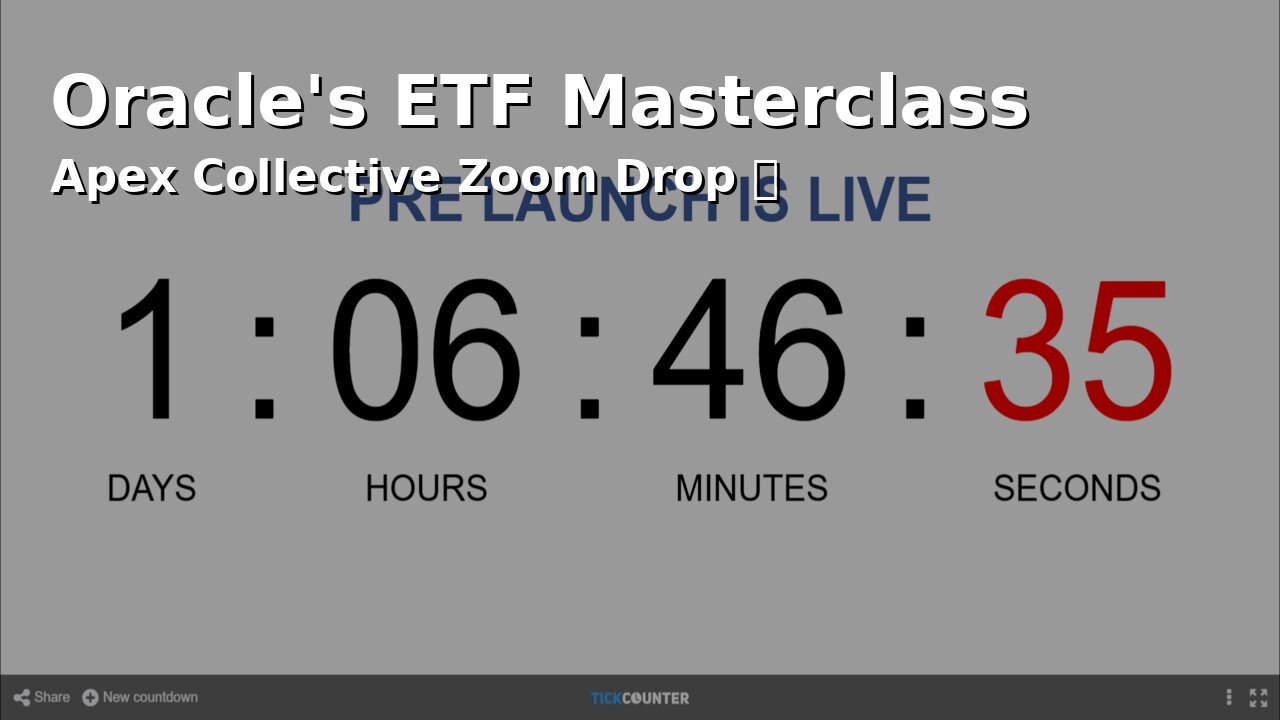 High-Yield ETF Masterclass🔥Oracle’s Apex Collective Zoom Breakdown
