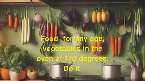 A very beautiful and healthy method of cooking vegetables in the oven.