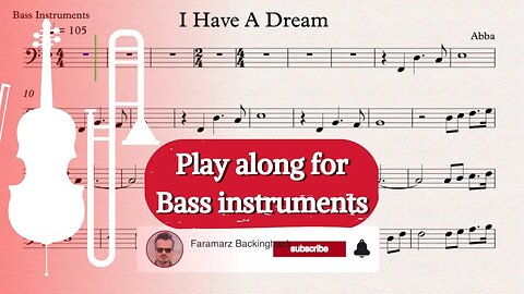I Have A Dream - Abba | Play along for Bass instruments