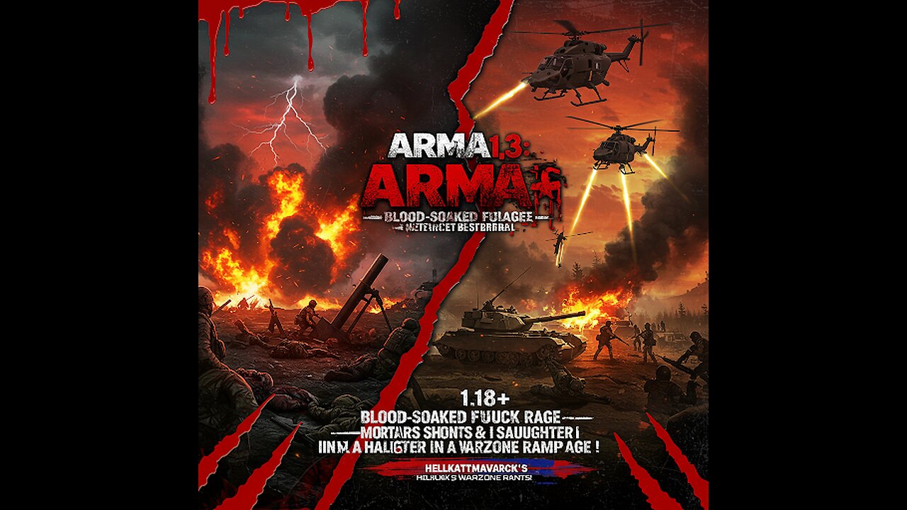 Arma 1.3: Blood-Soaked Fuck-Rage 18+—Mortars Shred Cunts & I Slaughter in a Hellish Warzone Rampage!