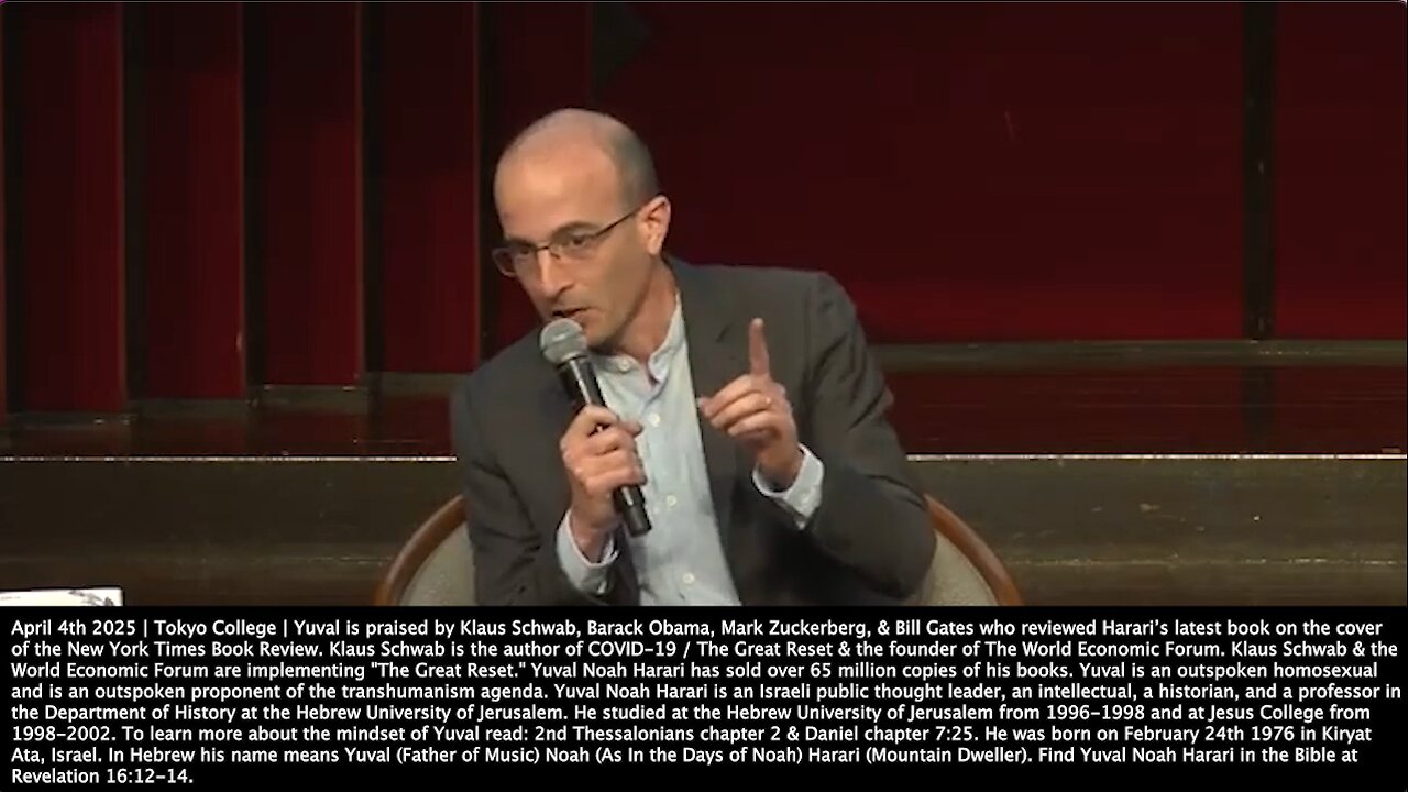 Yuval Noah Harari | "Lenin Before He Was Soviet Dictator, His Job Was Editor of a Newspaper. Mussolini Started As a Journalist. Then He Became Editor. Then He Became Dictator. Journalist. Editor. Dictator." (4/4/2025)