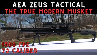 An Airgun More Powerful Than a 5.56mm AR-15 - The AEA Zeus Tactical 72 Caliber is Insane.