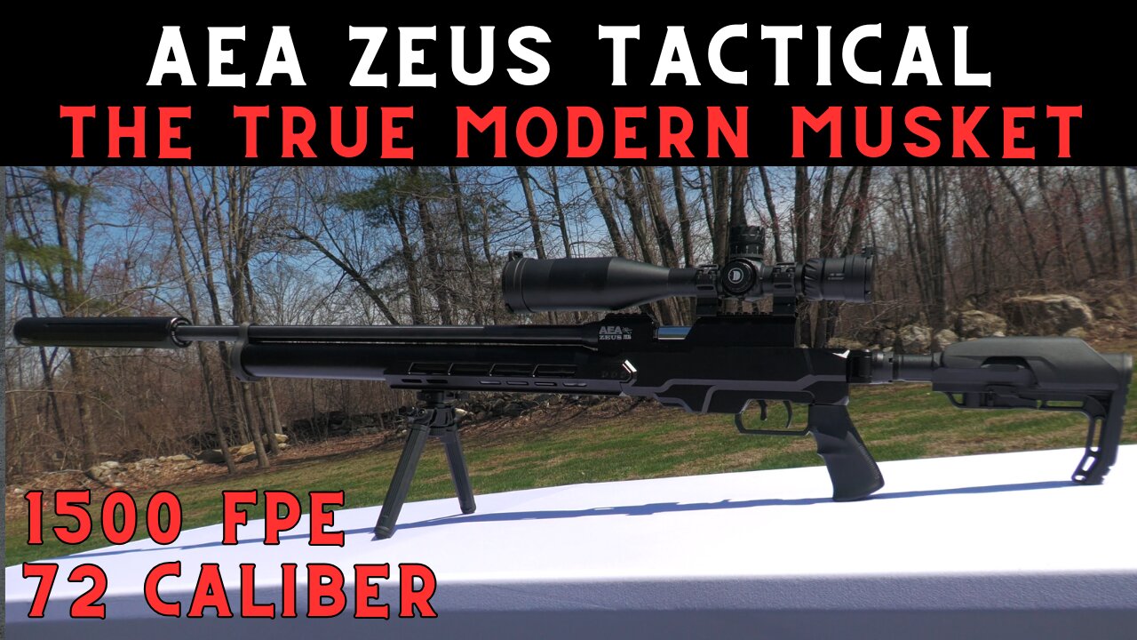 An Airgun More Powerful Than a 5.56mm AR-15 - The AEA Zeus Tactical 72 Caliber is Insane.