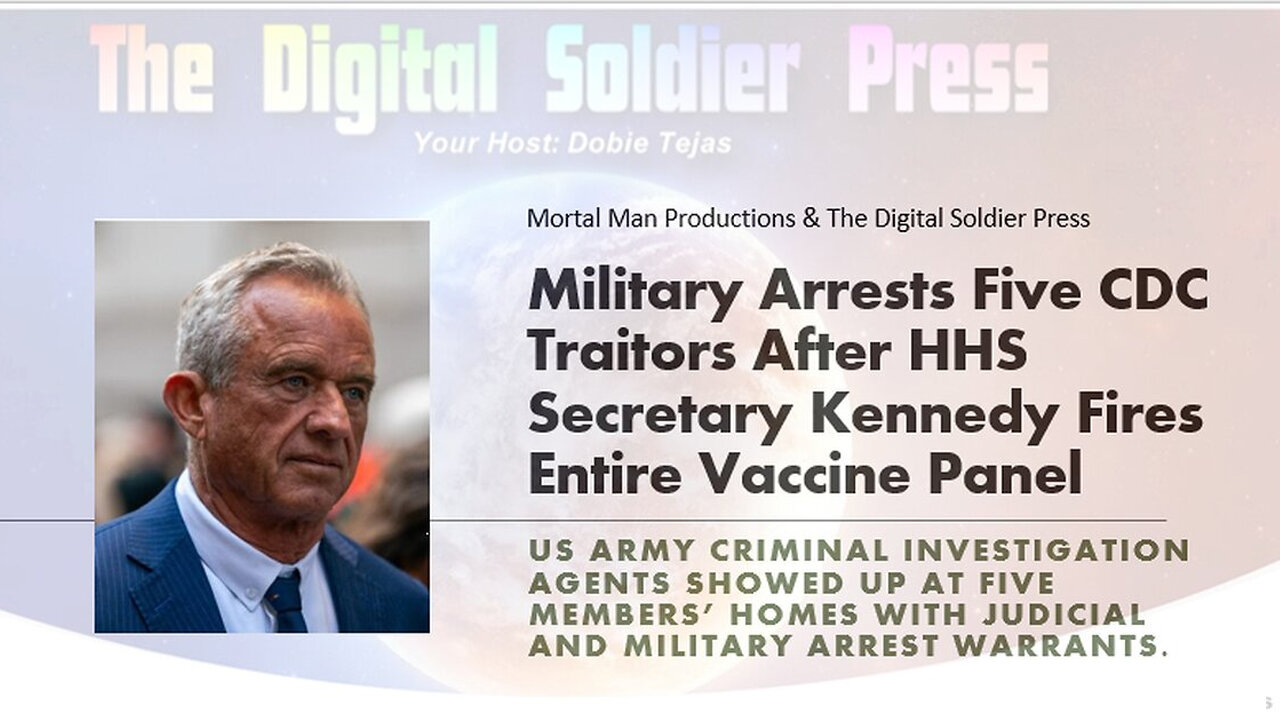 Military Arrests 5 CDC Traitors After HHS Secretary RFK Jr Fires the Entire Vaccine Panel
