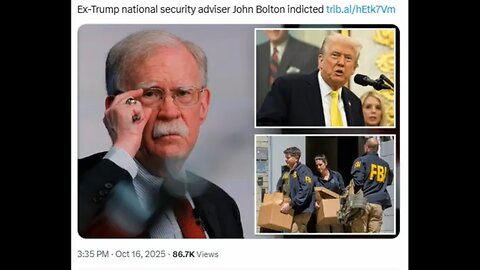 ohn Bolton Just Indicted On 18 Federal Charges!