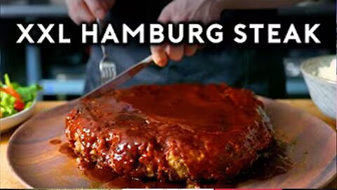 🍖🤩 XXL Hamburg Steak from Frieren: Beyond Journey’s End | Anime with Alvin 🍳🎌