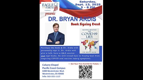 Long Beach Freedom USA Eagle Forum Chapter: Dr. Bryan Ardis