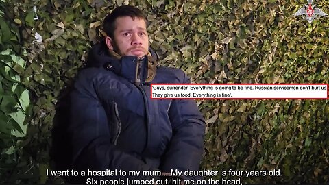Captive AFU soldier 🏳️ 'I was told I was sent there to die' - was beaten & sent to frontline