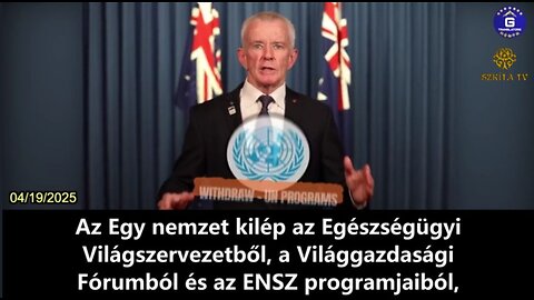 Malcolm Roberts szenátor: Ausztrália kilép a WHO-ból, a WEF-ből és az ENSZ programjaiból