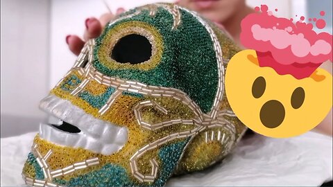 Decorando una CALAVERA con CHAQUIRAS y CERA de CAMPECHE