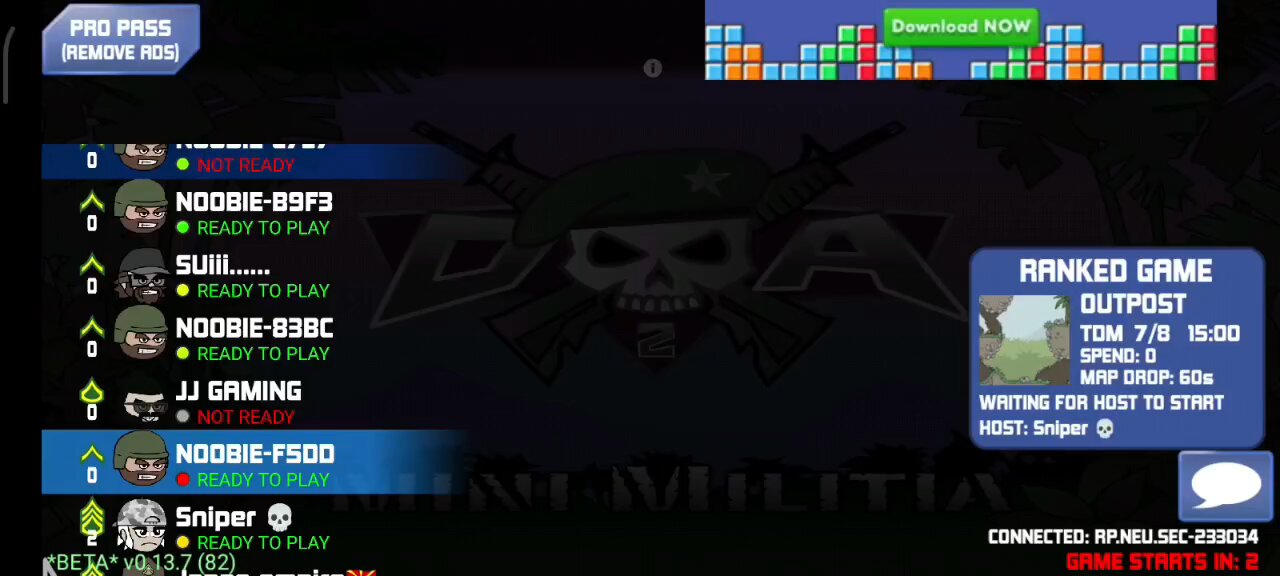 Mini militia Sniper outpost map