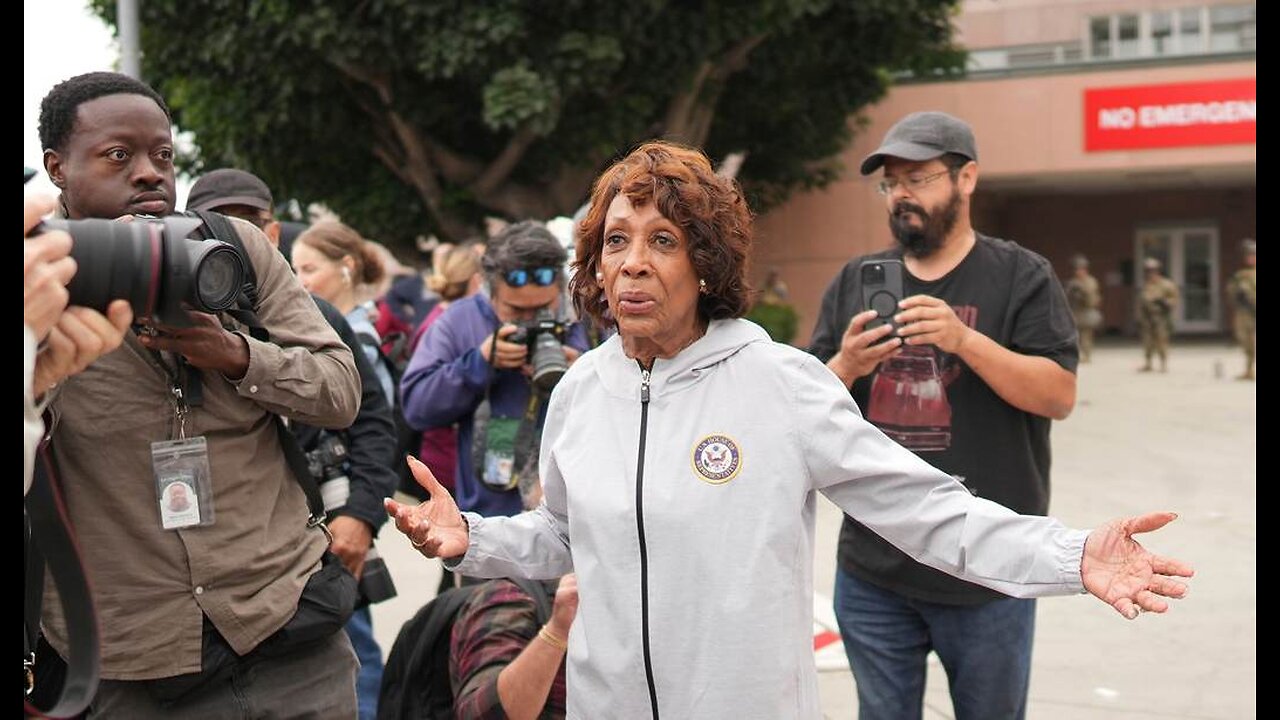 Watch Maxine Waters Goes Off the Rails, Tries to Get Into LA Fed Building - the Response Is Glorious