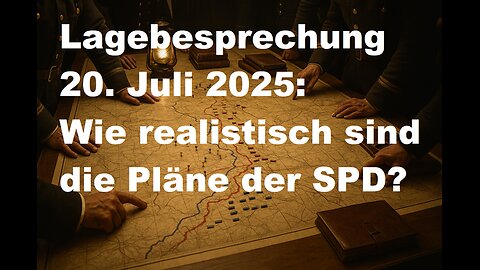Kleine Hartlagebesprechung 20.07.2025 – Wie realistisch sind die mutmaßlichen Pläne der SPD?