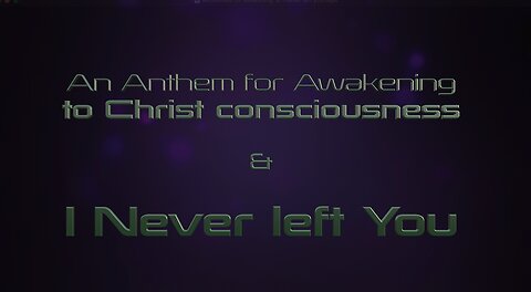 An Anthem for Awakening & "I never left You ! ' - Indigosongs - Indigoplatform