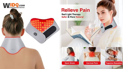 🔥 Smart Infrared Neck Wrap – Pain Relief & Muscle Recovery with Red Light Therapy 💆‍