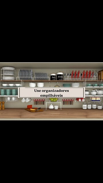 Cozinha em Ordem: Dica de Organizadores Empilháveis #shorts #cozinha #organizadores #organizar