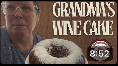 Easy Old Fashioned Wine Cake Recipe/ Family
