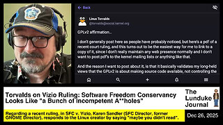 Torvalds on Vizio Ruling: Software Freedom Conservancy Looks Like "a Bunch of Incompetent A**holes"