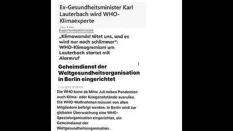 Geheimdienst der Weltgesundheitsorganisation in Berlin eingerichtet