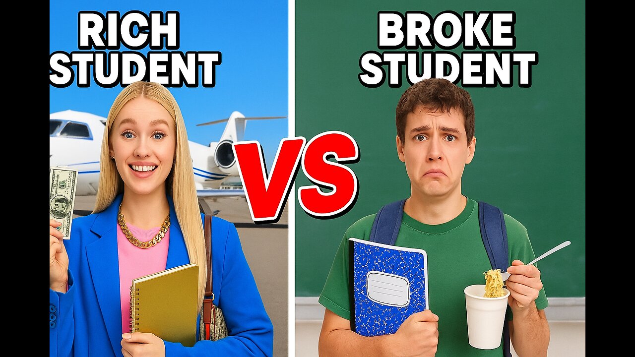 RICH STUDENT vs BROKE STUDENT! 💰📚 Who Has It Easier?