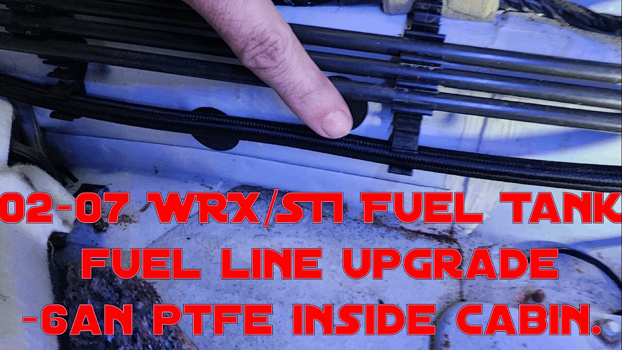 02-07 WRX/STI How to run bigger fuel lines from tank