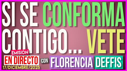 Si se Conforma Contigo Vete | Transmisión en Vivo
