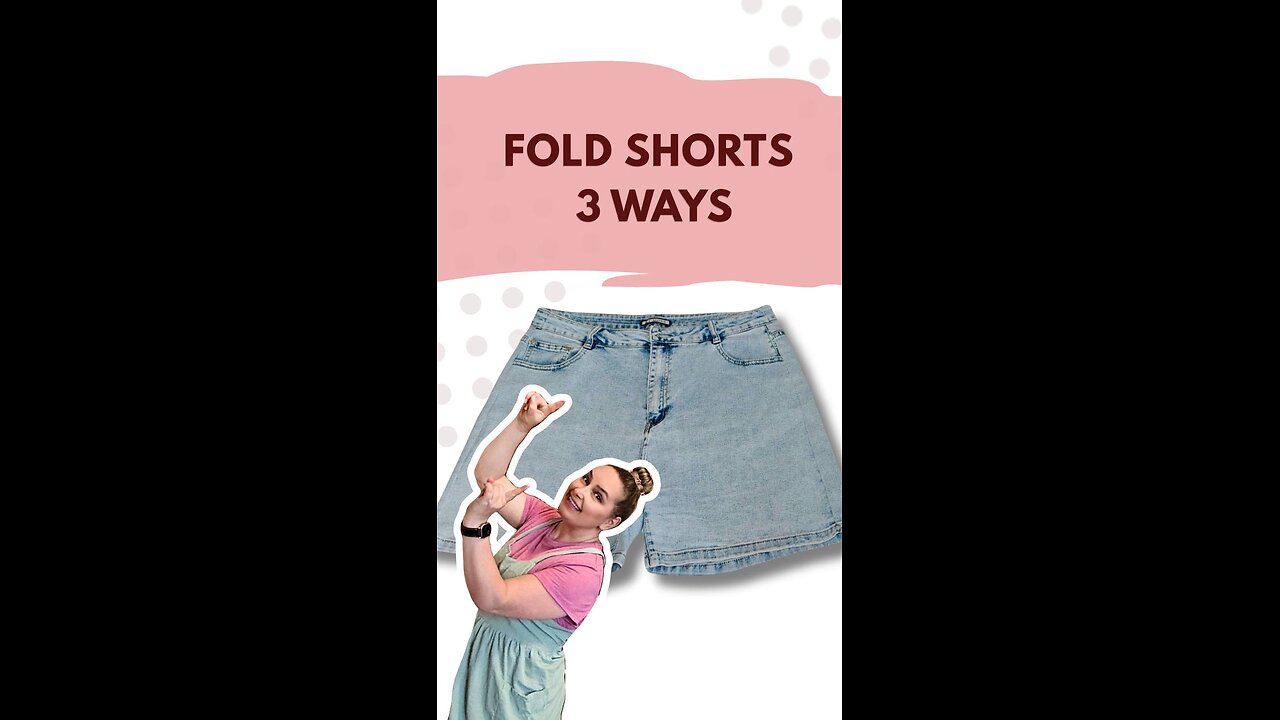 How to Fold Jean Shorts | 3 Space-Saving Methods for Organized Drawers