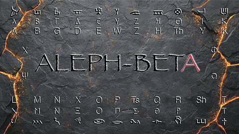 MEGALITHIC Language | Before the FLOOD the Alphabet