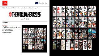 L'ANTEPRIMA UFFICIALE DELLA PROSSIMA COPERTINA DELLA RIVISTA THE ECONOMIST:THE WORLD AHEAD 2026 CHE USCIRà,COME TUTTI GLI ANNI DA SEMPRE,IL 12 NOVEMBRE 2025 E SARà LA 40ma EDIZIONE