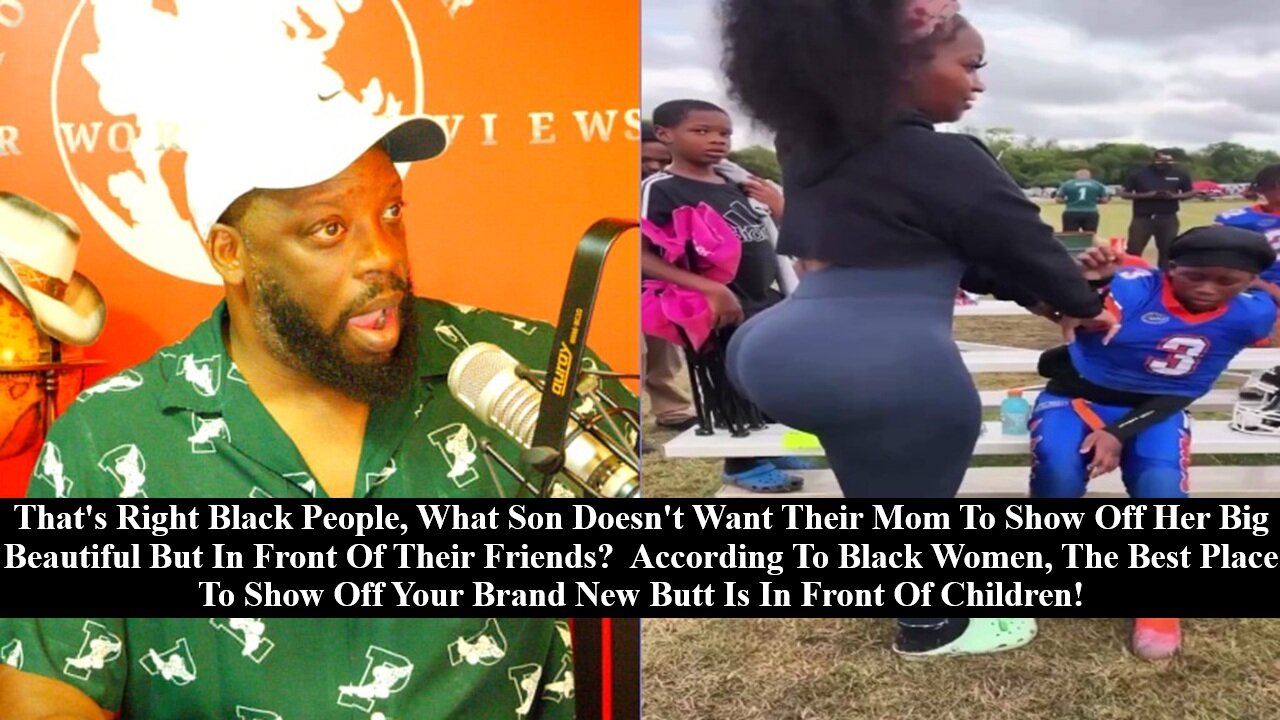 Football Mom Goes Viral Showing Off Her Bodacious Black Booty In Front Of Little Boys!