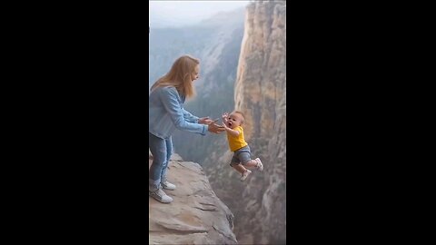cut baby and mom