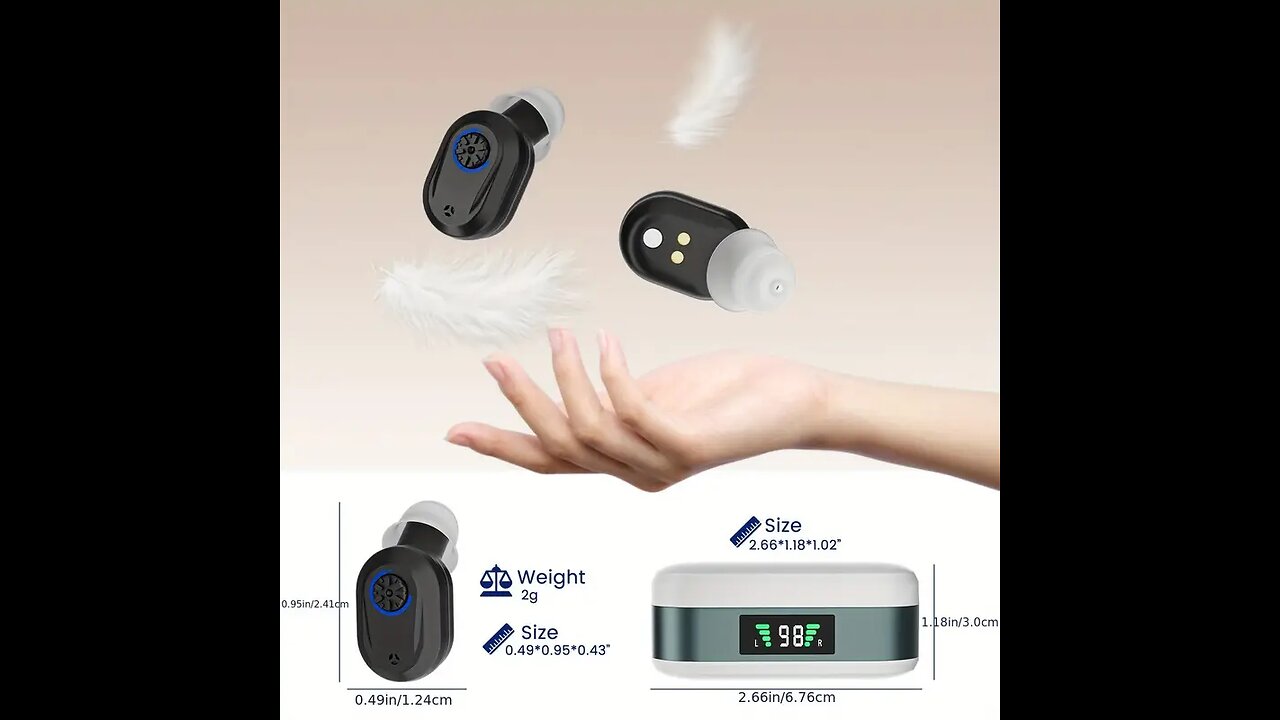 K&FCOPTEE Wireless Earbuds with Sound Amplifier