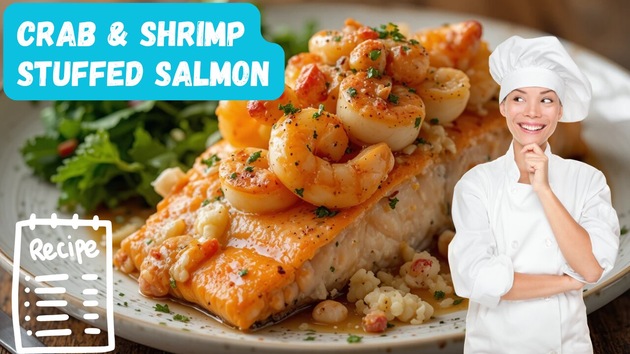 The Secret to Making Crab & Shrimp Stuffed Salmon Like a Pro Chef