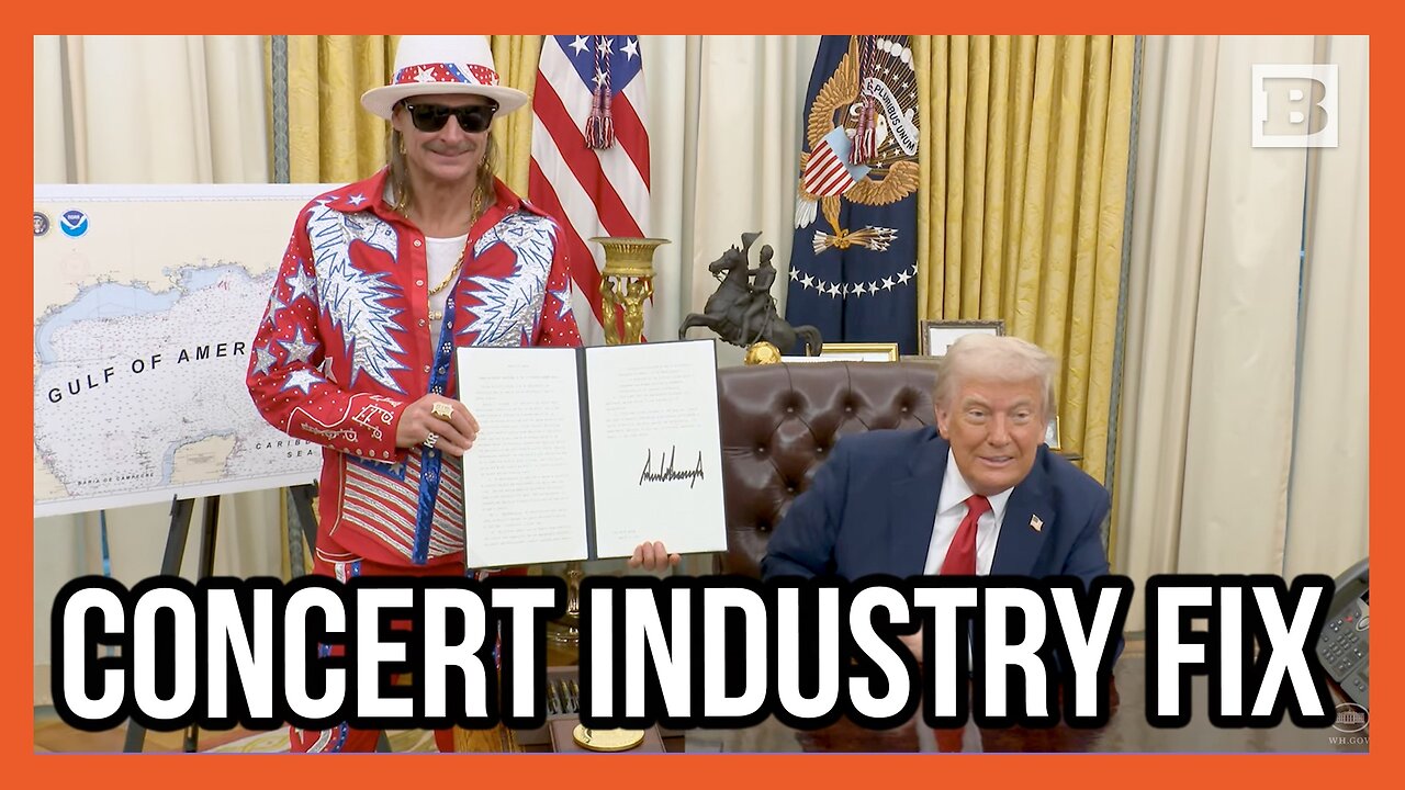 Trump Signs Executive Order with Kid Rock in Oval Office to Fight Ticket Scalpers