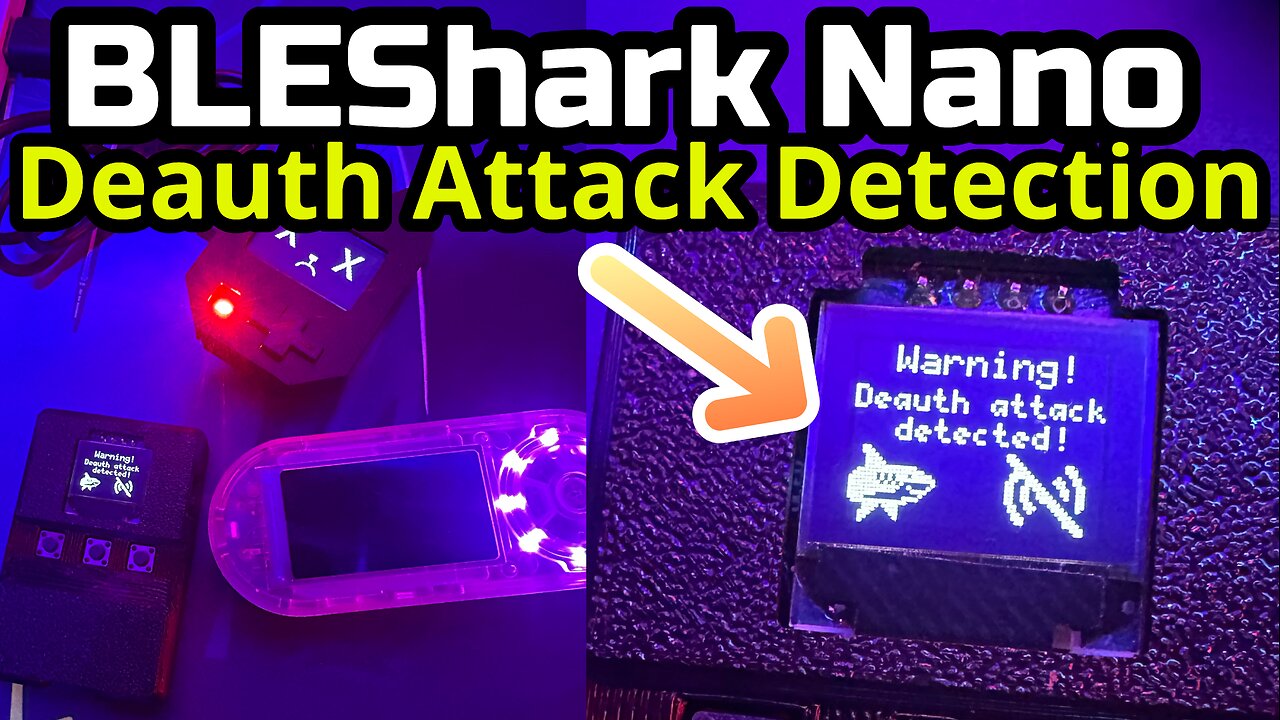 BLE Shark Nano: Live Deauth Attack Detection Test!