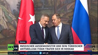 Russlands Außenminister Lawrow trifft türkischen Amtskollegen Fidan in Moskau