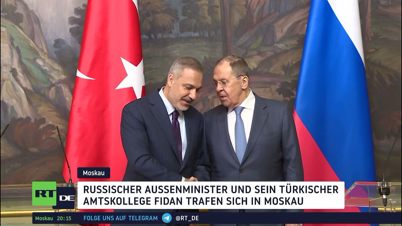 Russlands Außenminister Lawrow trifft türkischen Amtskollegen Fidan in Moskau