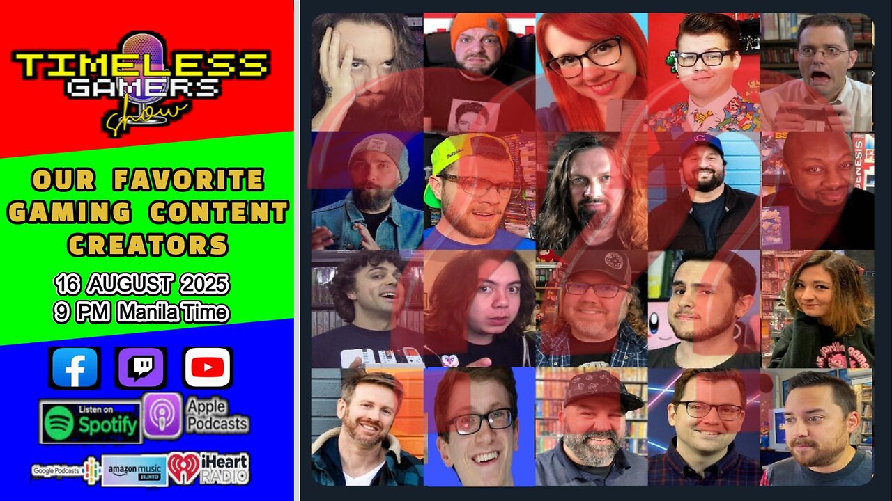 OUR FAVOURITE GAMING CONTENT CREATORS - Timeless Gamers Show episode 149 (replay)
