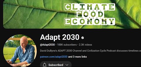 Climate Geo-Political Update w/David From Adapt 2030