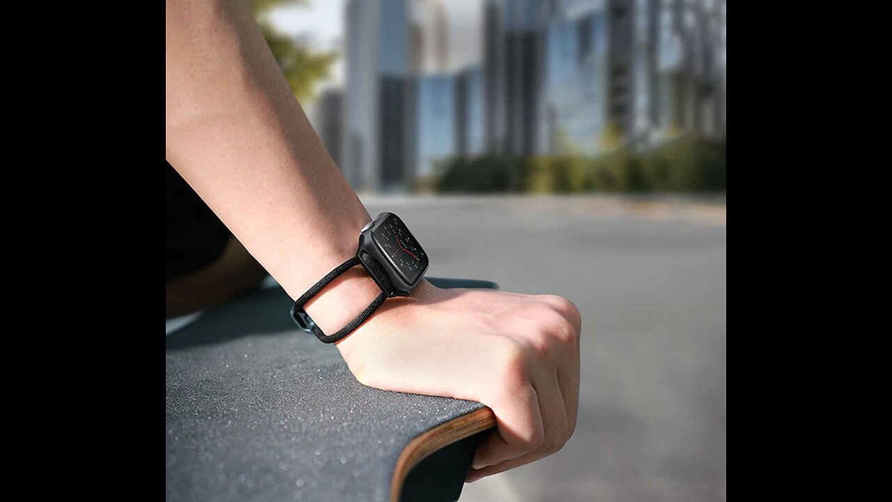 Apple Watch Strap, with Minimalist Design, Breathable Hollow-out Rope Design and One-touch Fix