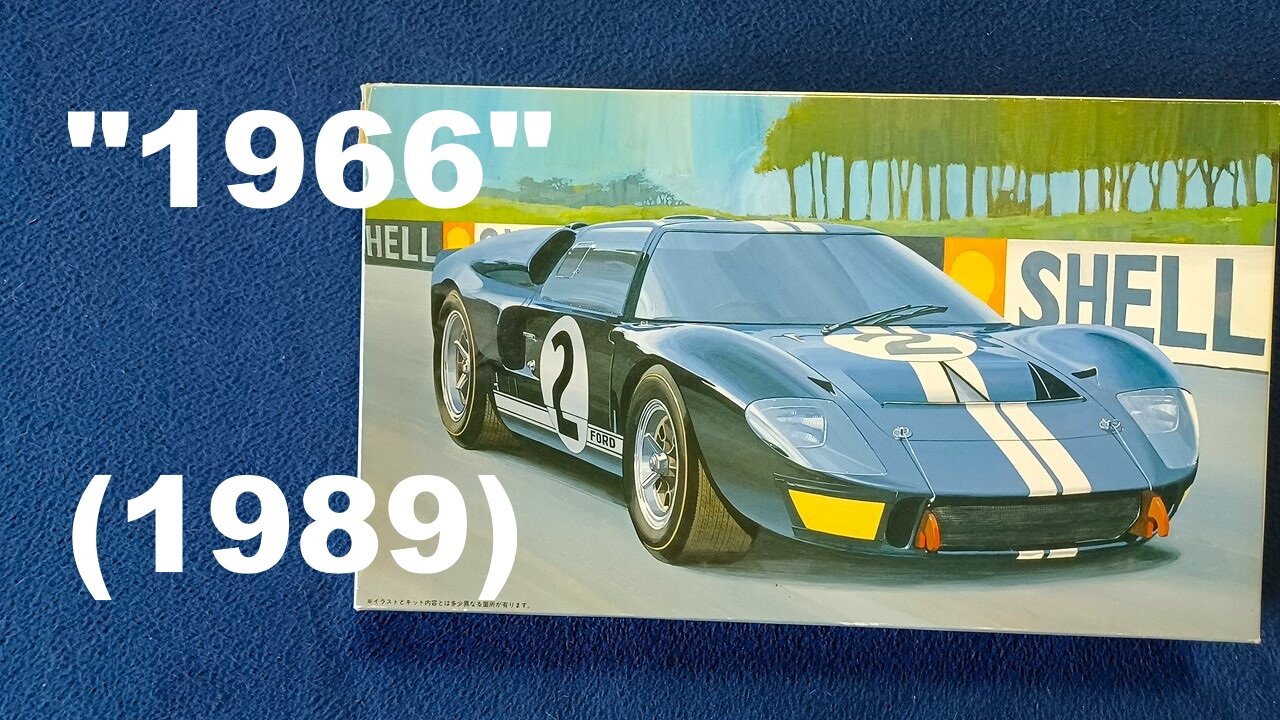 RE-UNBOXING: FUJIMI, FORD GT40 MARK II, 1/24 SCALE, No.12101-2000, 1989