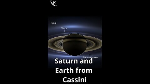 Planet Saturn, Earth and Mars from NASA Cassini