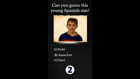 Can you guess this young Spanish Star