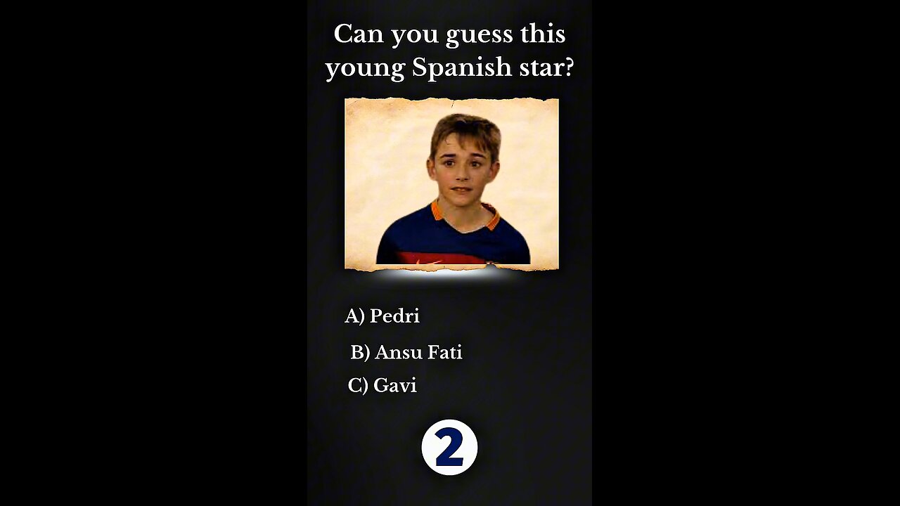 Can you guess this young Spanish Star
